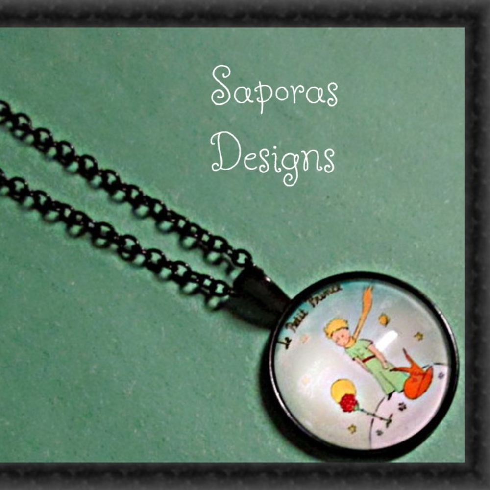 Black Tone The Little Prince Inspired Necklace - Picture 1 of 1